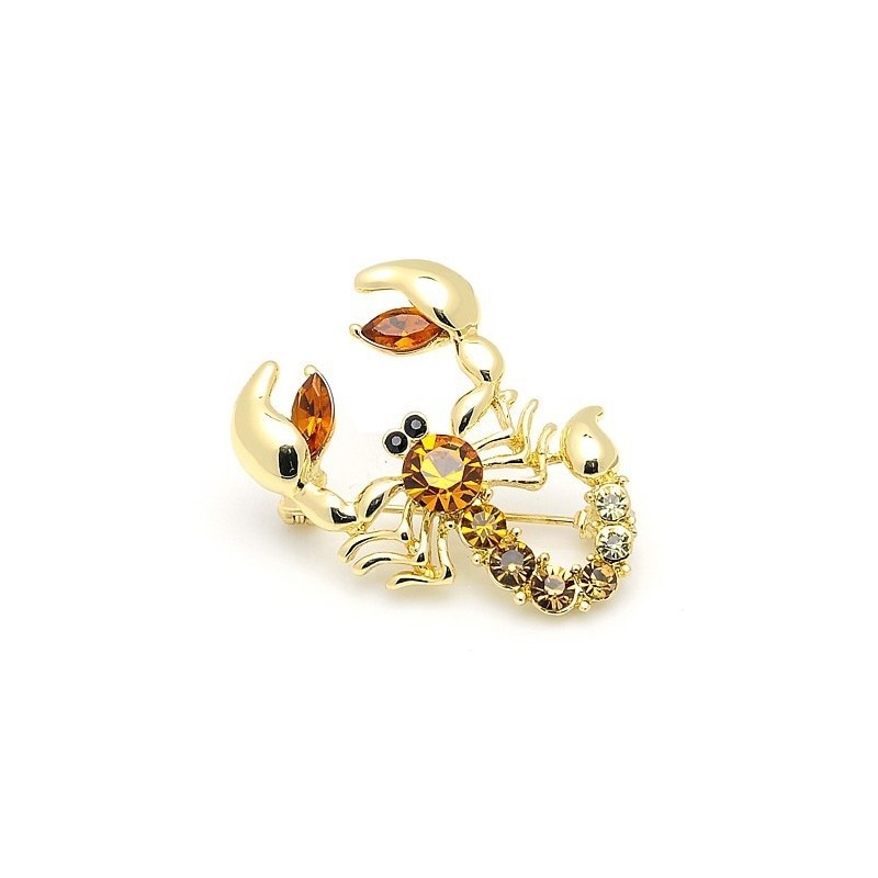 Crystal scorpion broochBrooches