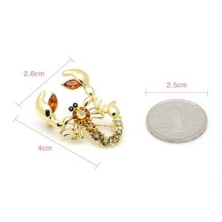 Crystal scorpion broochBrooches
