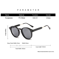 Retro round sunglasses - cat eye - unisexSunglasses