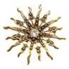 Retro brooch - sun with crystalsBrooches