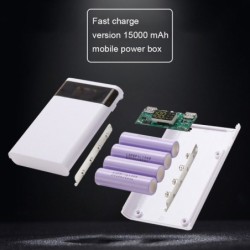 Power bank - fast charging - 6 * 18650 battery box - 20000mAh USB type C - 5VPower Banks