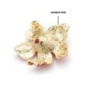 Big flower with crystals - elegant brooch - with necklace holeBrooches