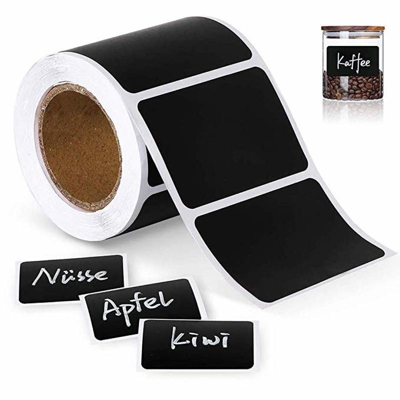 Multifunction blackboard stickers - black jar labels - reusable - waterproof - 120 piecesAdhesives & Tapes