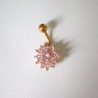 Crystal flower - belly button piercing - 316L stainless steelPiercings