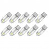 T10 - 3030 - 2SMD - 12V - LED - car light bulb - white - 10 piecesT10