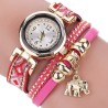 Multilayer bracelet - with watch / rhinestones / elephantBracelets