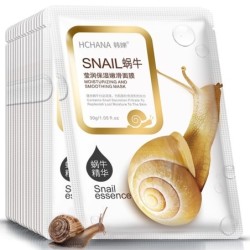 Snail essence face mask - moisturizing - oil control - acne treatment - 5 piecesSkin