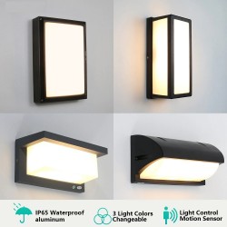 Modern LED outdoor light - wall mounted - with motion sensor - IP65 waterproof - 24WWall lights
