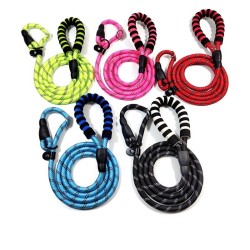 Nylon dog leash - adjustable collar - reflective - padded handleCollars & Leads