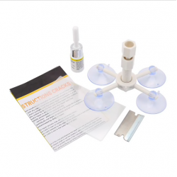 Car windshield repair - for glass scratch / cracks - kit proScreens