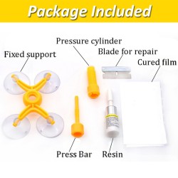 Car windshield repair - for glass scratch / cracks - kit proScreens