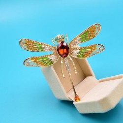 Big crystal dragonfly - broochBrooches