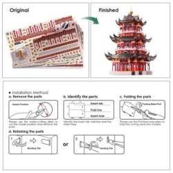 JUYUAN tower - metal puzzle - assembly modelMetal