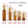 Empty perfume bottle - amber glass - with roller - 5 piecesPerfumes