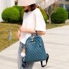 Leather backpack - with decorative studs - large capacityBackpacks