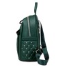 Leather backpack - with decorative studs - large capacityBackpacks