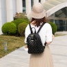 Leather backpack - with decorative studs - large capacityBackpacks