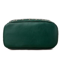 Leather backpack - with decorative studs - large capacityBackpacks