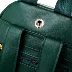 Leather backpack - with decorative studs - large capacityBackpacks