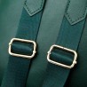 Leather backpack - with decorative studs - large capacityBackpacks