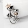 Double cats broochBrooches