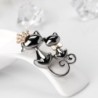 Double cats broochBrooches