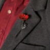 Red four leaf clover - elegant broochBrooches