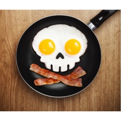 Silicone egg shaper - skull shapeEgg shapers