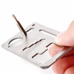 11 in 1 multifunction survival knife - credit card shapeSurvival tools