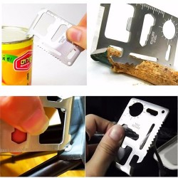 11 in 1 multifunction survival knife - credit card shapeSurvival tools