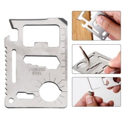 11 in 1 multifunction survival knife - credit card shapeSurvival tools