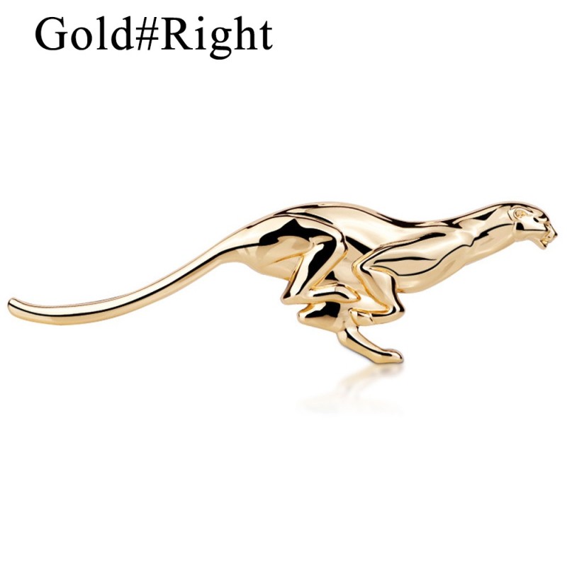 Metal leopard - emblem - car stickerStickers