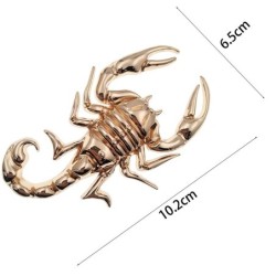 Metal scorpion - emblem - car stickerStickers