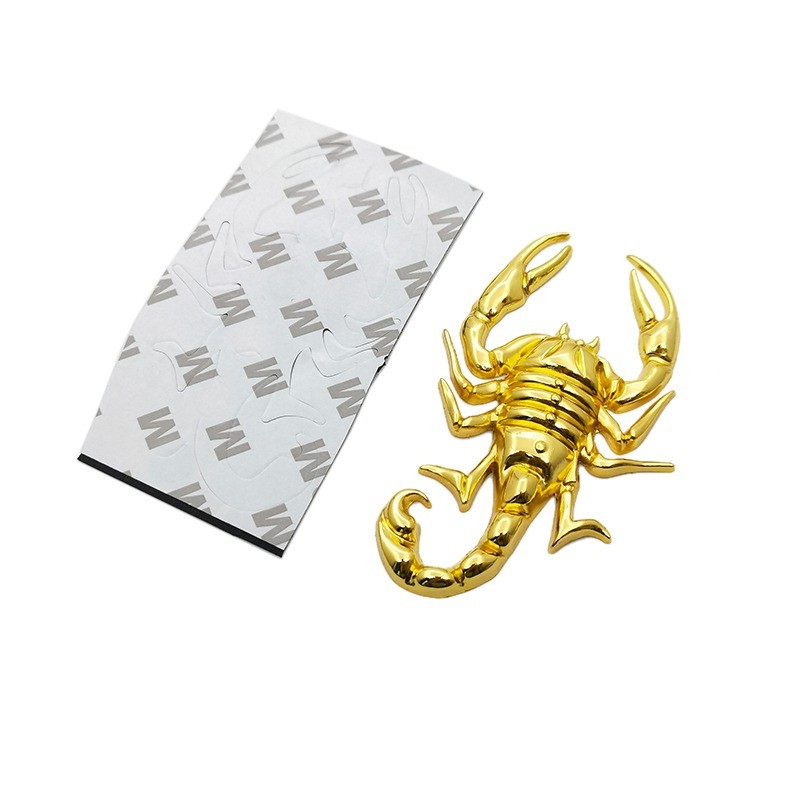Metal scorpion - emblem - car stickerStickers