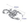 Silver scorpion - metal emblem - car stickerStickers