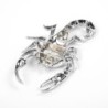 Silver scorpion - metal emblem - car stickerStickers