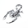 Silver scorpion - metal emblem - car stickerStickers