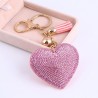 Crystal heart - metal keychainKeyrings