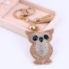 Crystal owl - metal keychainKeyrings