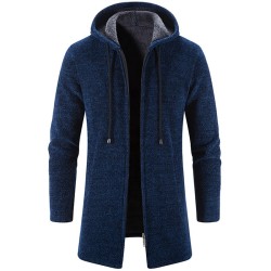 Elegant warm pullover - long hooded sweaterJackets