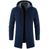 Elegant warm pullover - long hooded sweaterJackets