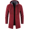 Elegant warm pullover - long hooded sweaterJackets