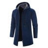 Elegant warm pullover - long hooded sweaterJackets