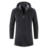 Elegant warm pullover - long hooded sweaterJackets