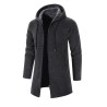 Elegant warm pullover - long hooded sweaterJackets