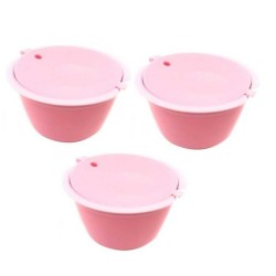 Plastic coffee capsules - refillable - for Dolce Gusto - 3 piecesCoffee ware