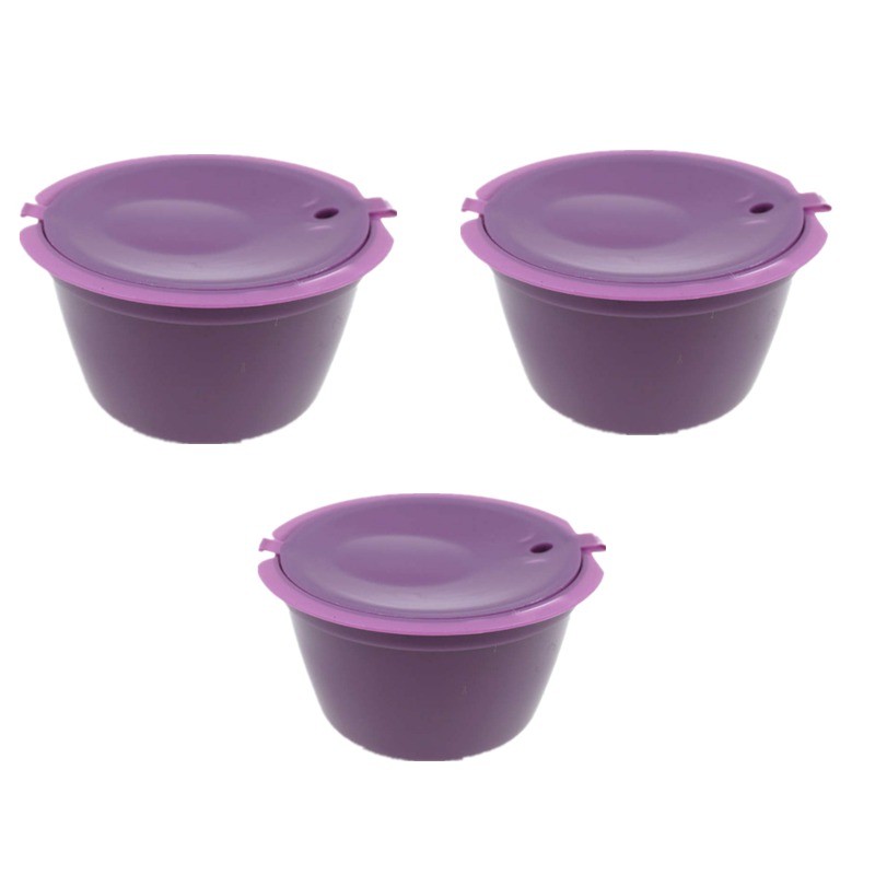 Plastic coffee capsules - refillable - for Dolce Gusto - 3 piecesCoffee ware Plastic coffee capsules - refillable - for Dolce Gusto - 3 piecesCoffee ware
