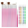 Nail art brushes - with dotting tools - setNail brushes