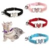 Dog / cat collar - adjustable - with crystal heart / bellCollar & Leads
