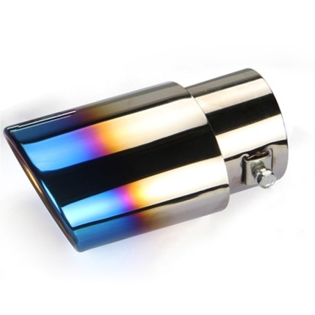 Universal car exhaust pipe - muffler - stainless steel - roasted blueExhaust mufflers
